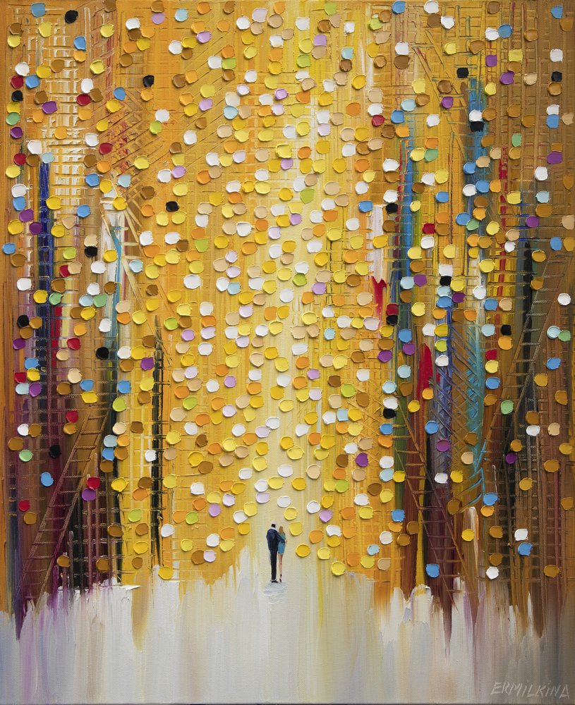 Stel in gouden licht door Ekaterina Ermilkina