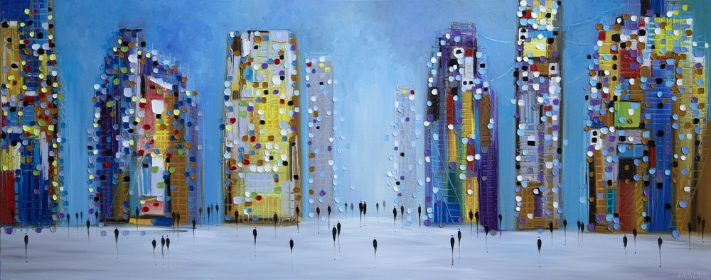 Moderne stadslichten door Ekaterina Ermilkina