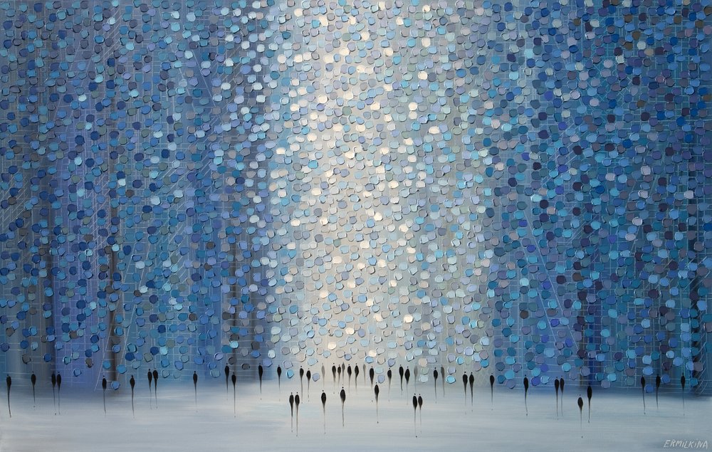 Pad door het Blauwe Bos door Ekaterina Ermilkina