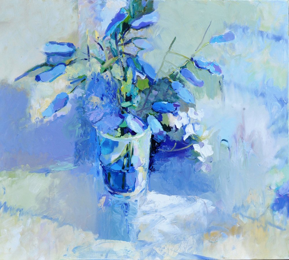 Rustig blauw boeket door Elena Shraibman