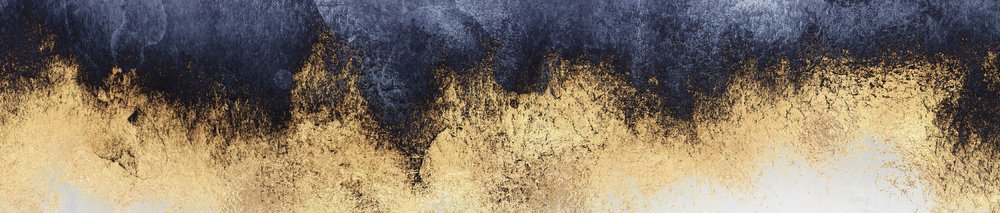 Gilded Midnight Abstract door Elisabeth Fredriksson