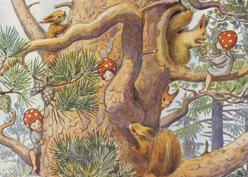 Elsa Beskow: De kabouterkinderen, 1937: De boom door Elsa Beskow