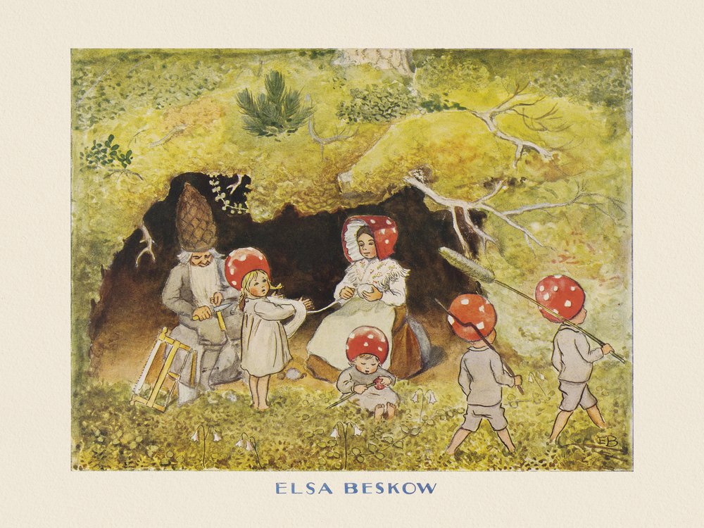 De kinderen van Tomotebo De familie door Elsa Beskow