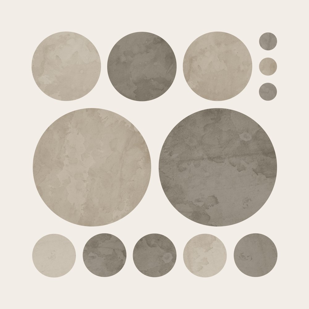 Abstracte aardse cirkels door Ema Paraschiv