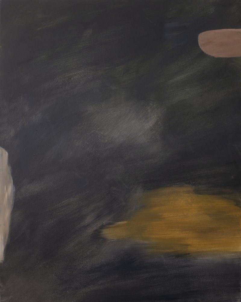 Donkergoud Abstract door Emily Tingey