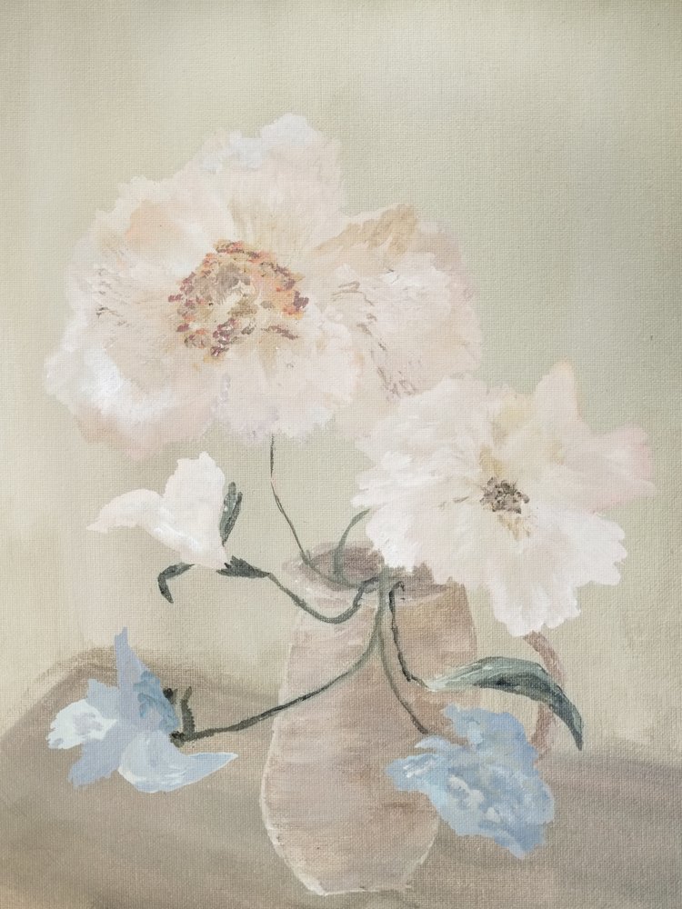 Fijn bloemstilleven door Emily Tingey