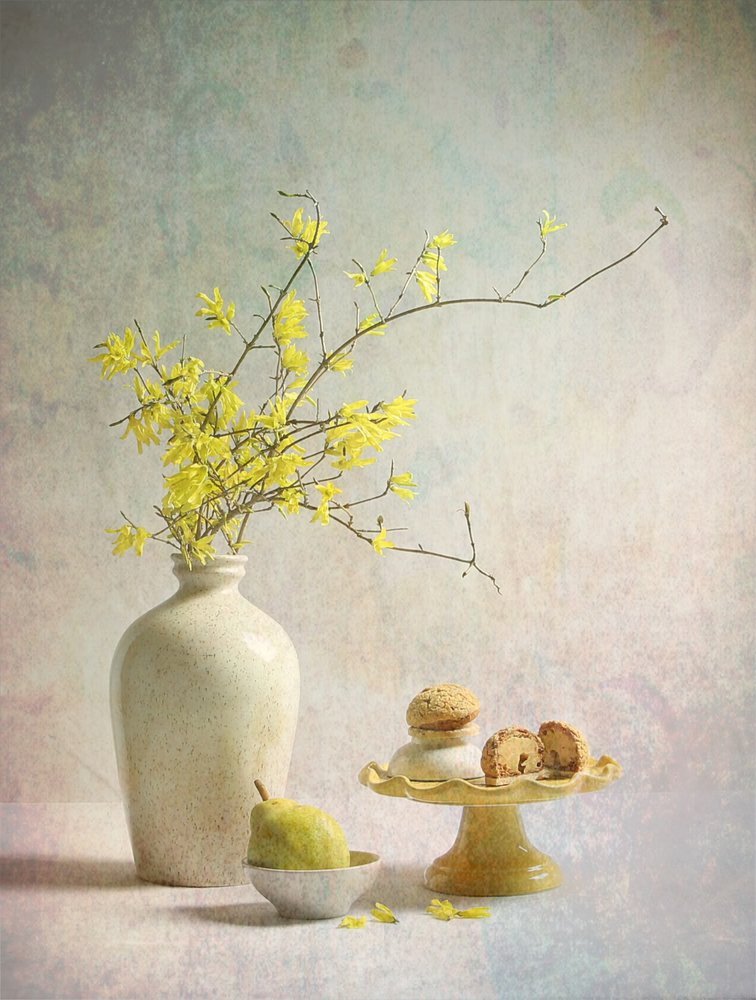 De betoverende gele forsythia door Fangping Zhou