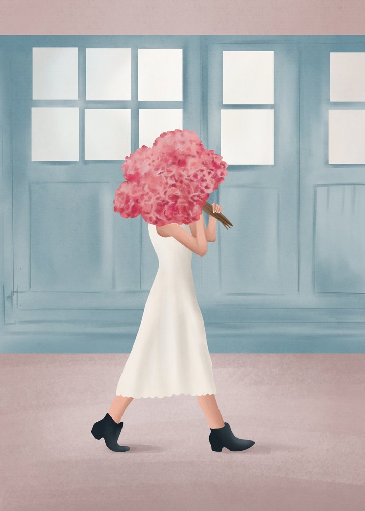 Een elegante wandeling met bloemen door Flow Line