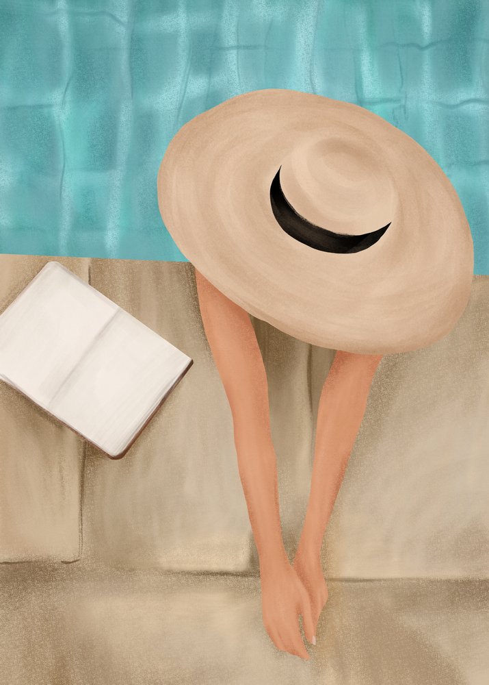Zomerrelaxatie aan het zwembad door Flow Line