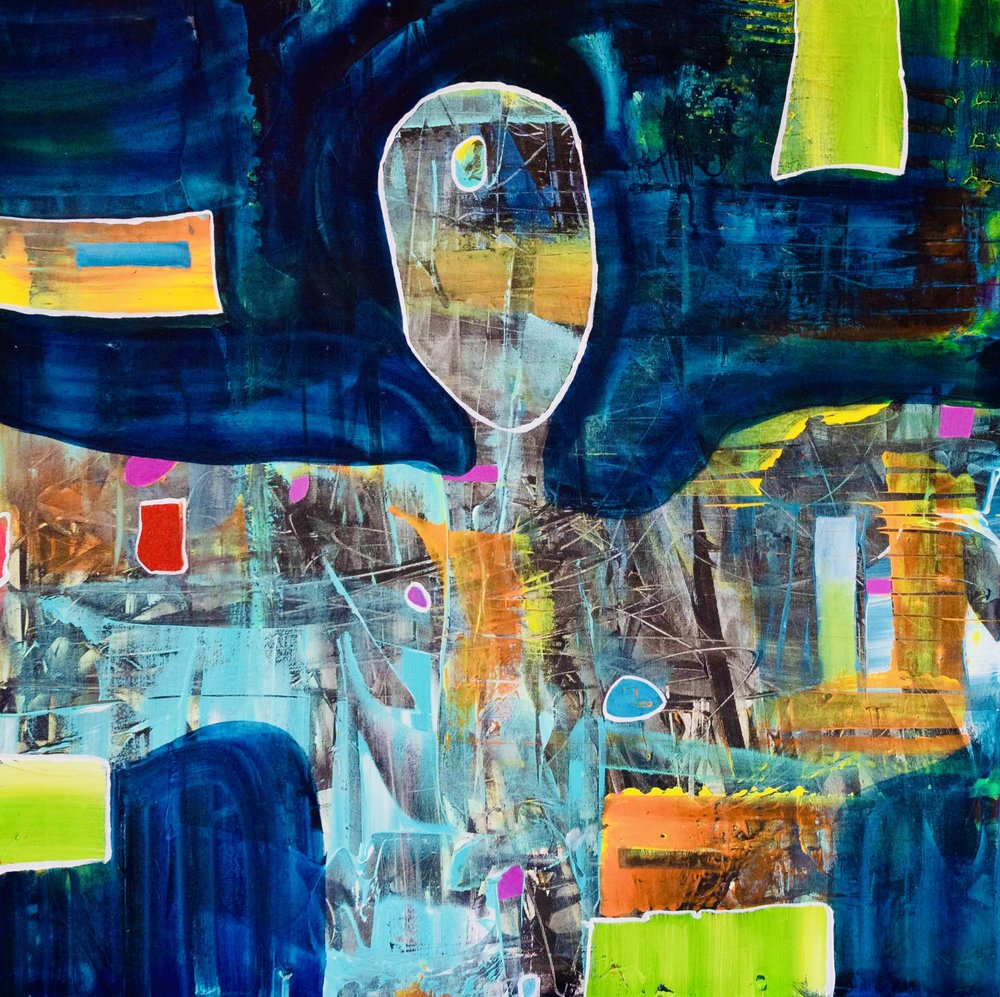 Levendige abstracte figuur door Fredrik Olsen