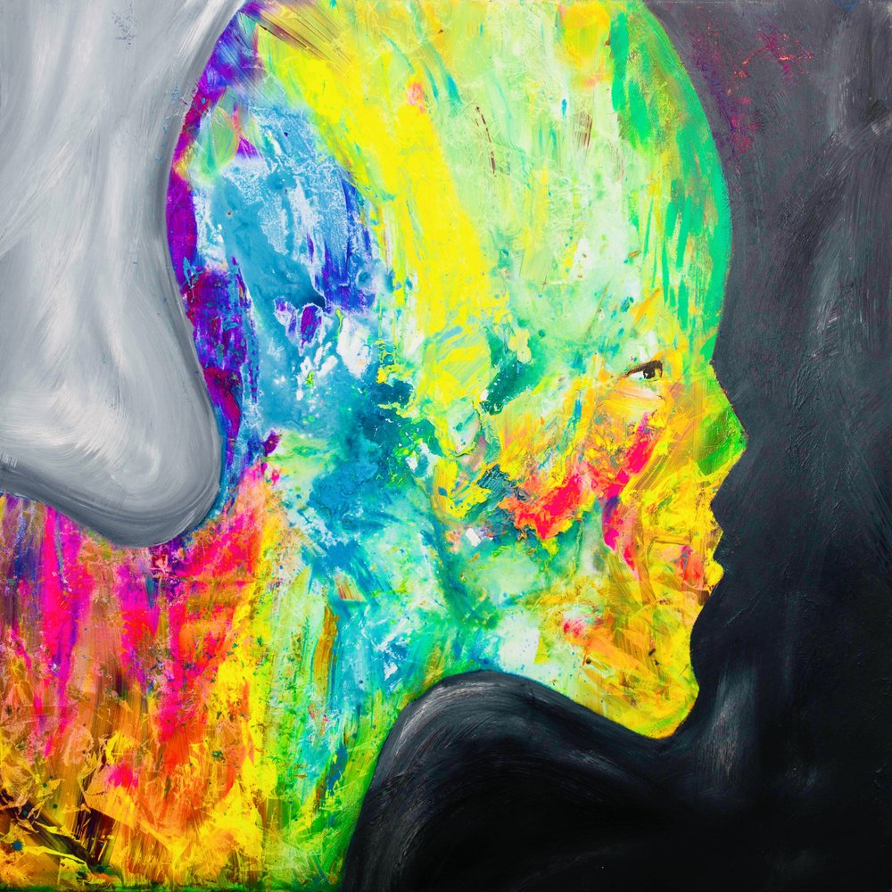 Levendig abstract profiel door Fredrik Olsen