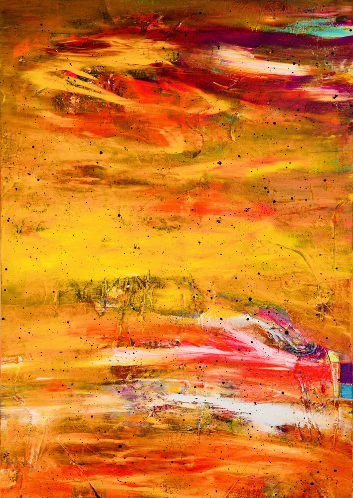 Levendig, vurig, abstract door Fredrik Olsen