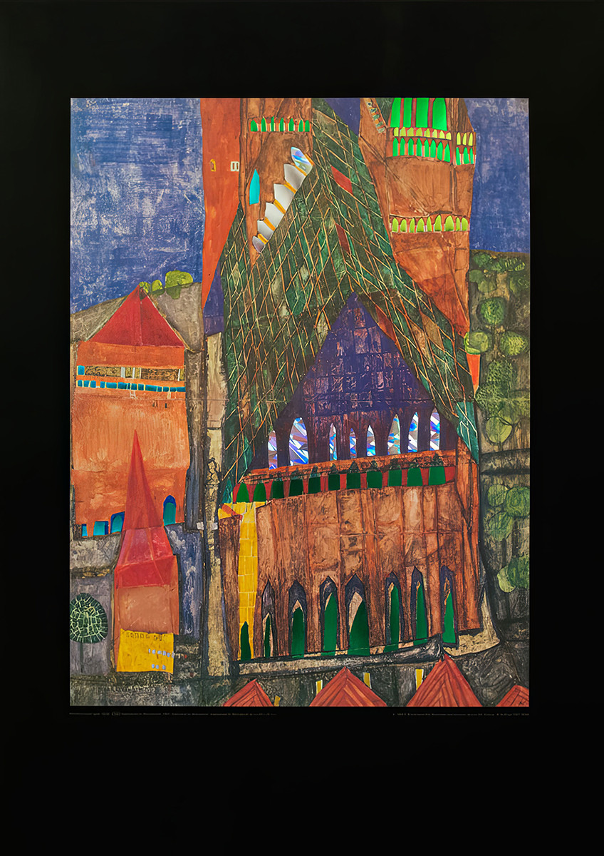 Kathedraal 1 door Friedensreich Hundertwasser