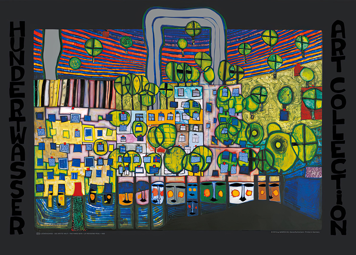 Loewengasse door Friedensreich Hundertwasser