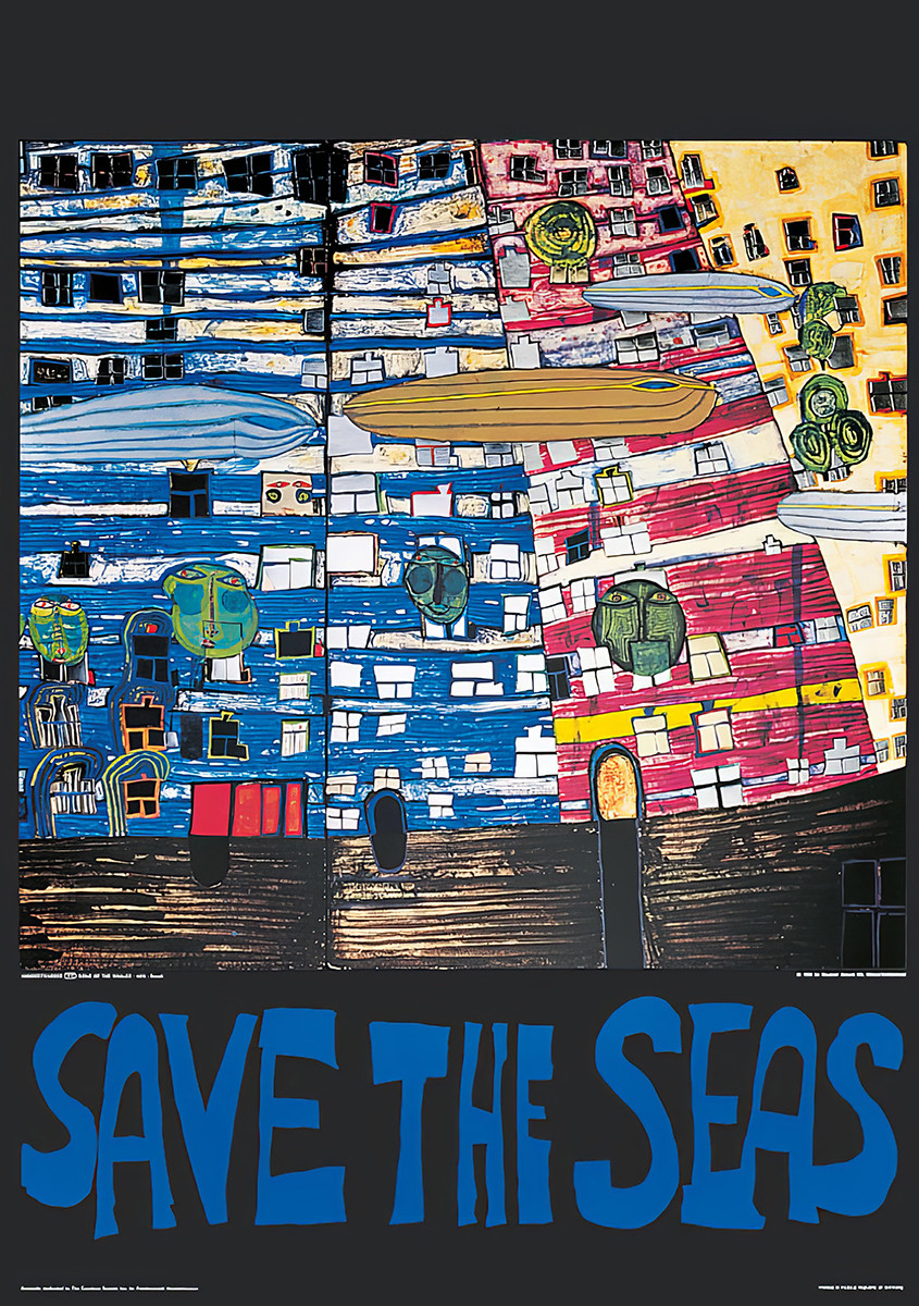 Red de zeeën door Friedensreich Hundertwasser