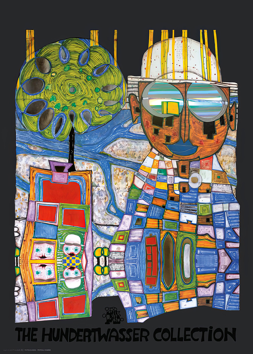 Tropenchinese door Friedensreich Hundertwasser