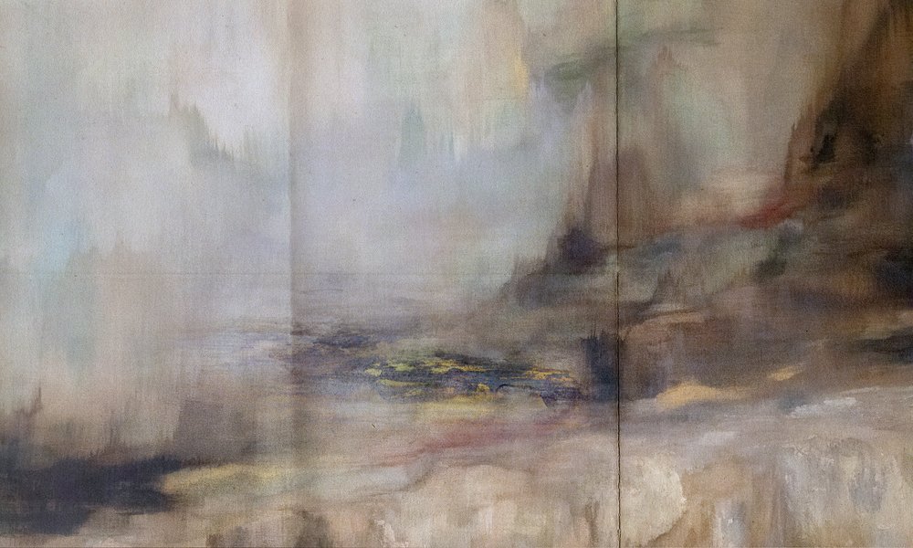 Mistig abstract landschap door Gemma Bardot
