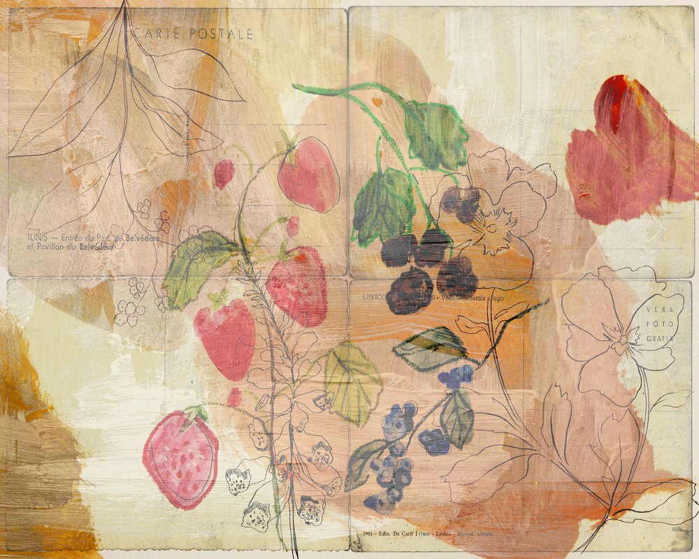 Vintage bessenoogst door Gemma Bardot
