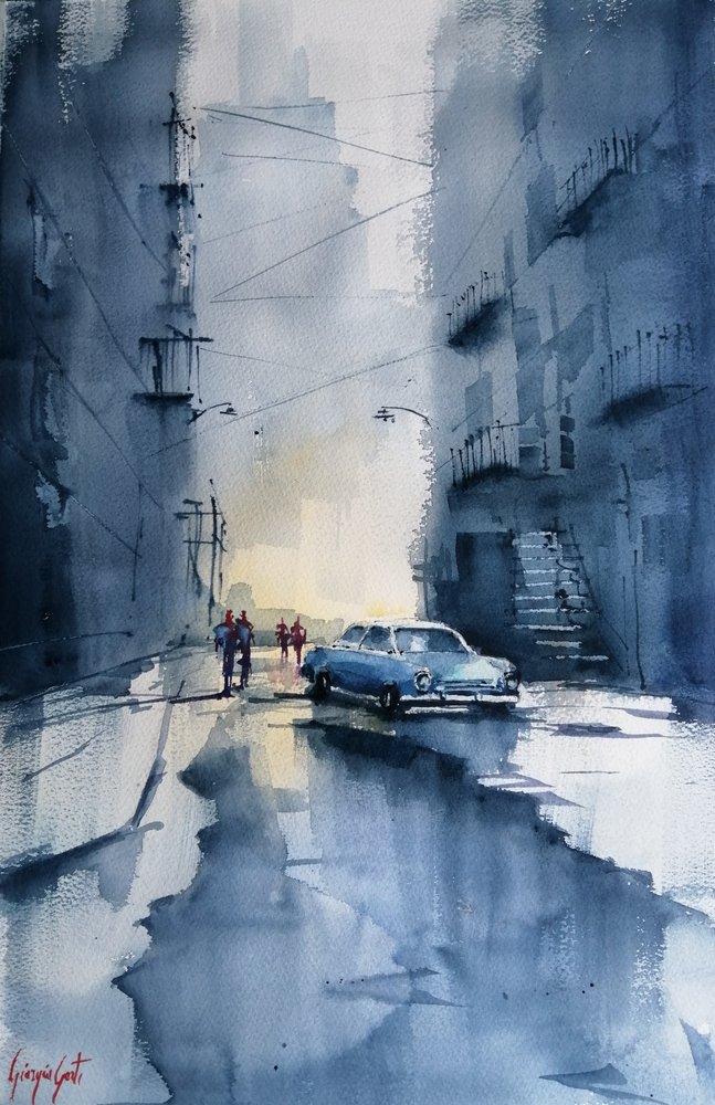 Classic Car City Regen door Giorgio Gosti