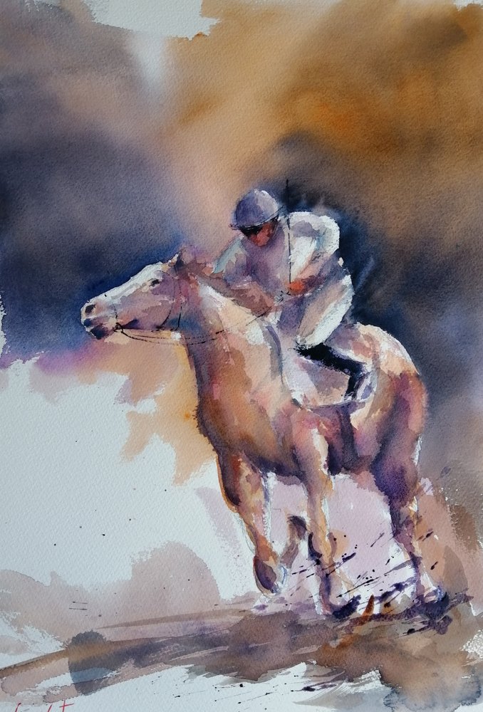 Dynamische paardenrace door Giorgio Gosti