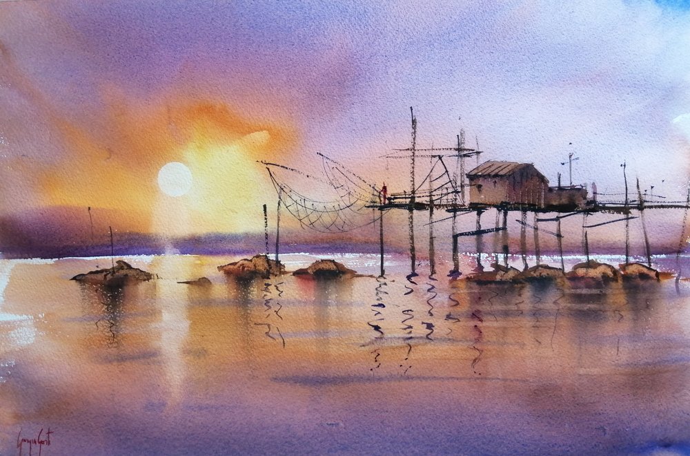 Golden Hour-vispier door Giorgio Gosti