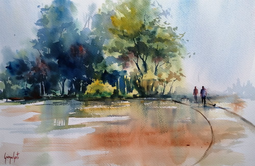 Mistige herfstwandeling door Giorgio Gosti