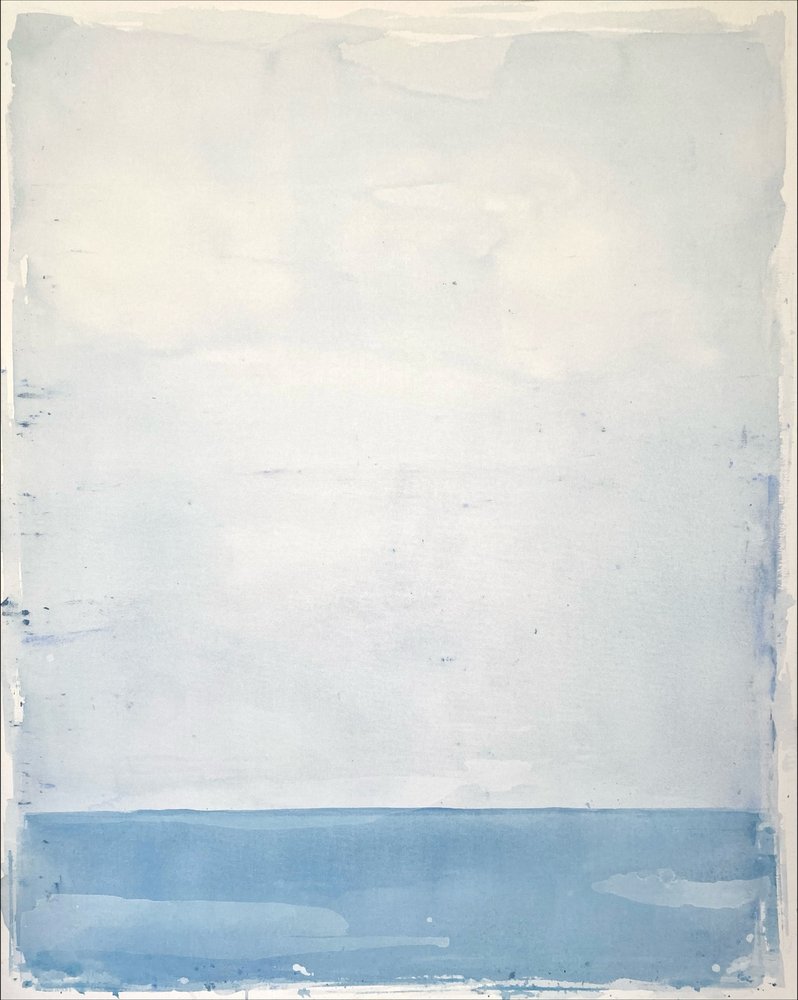 Rustige blauwe horizon door Gustaf Tidholm