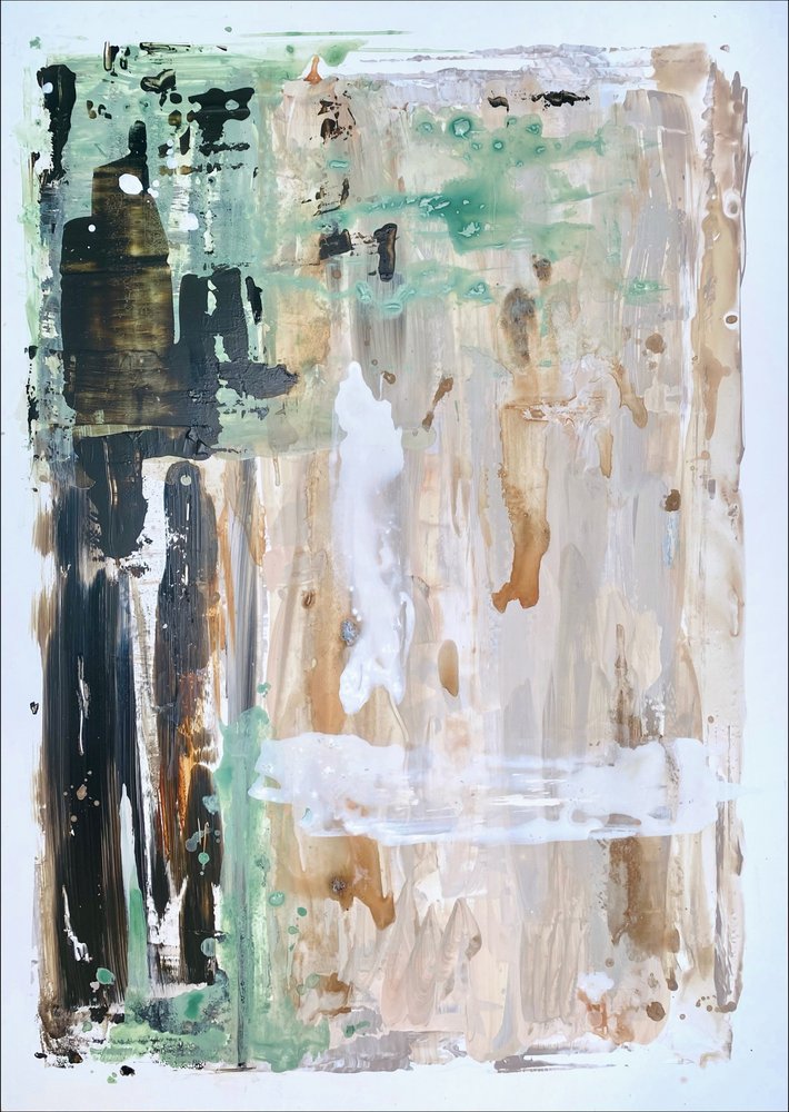 Aardse, abstracte stroming door Gustaf Tidholm