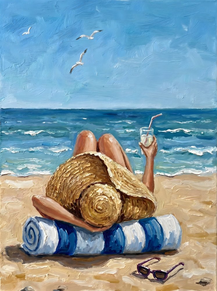 Zomerse ontspanning op het strand door HUGO