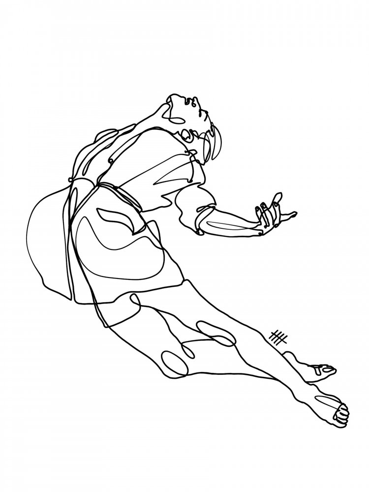 Expressieve figuurstudie door Hanna Lee Tidd