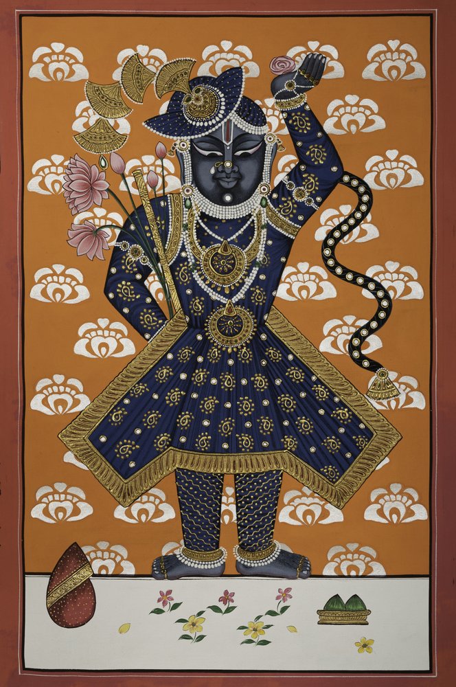 Goddelijk Blauw Krishna-kind door IMAGINEERS STUDIO