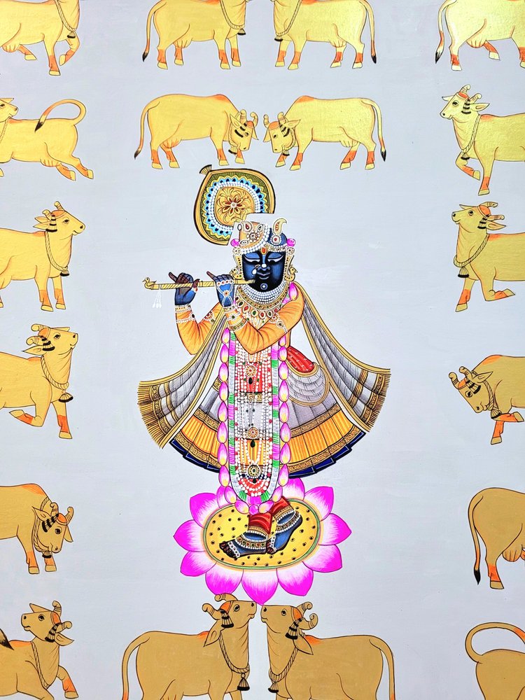 Krishna tussen de gouden koeien door IMAGINEERS STUDIO
