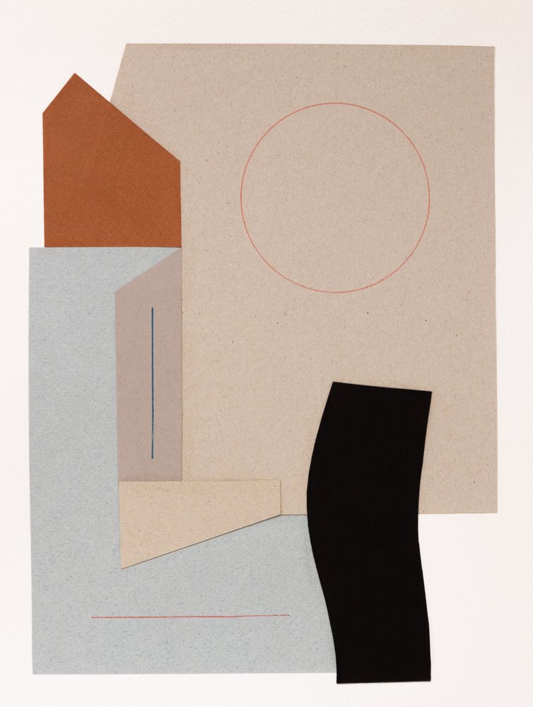 Moderne abstracte collage door Ildefonso Martín