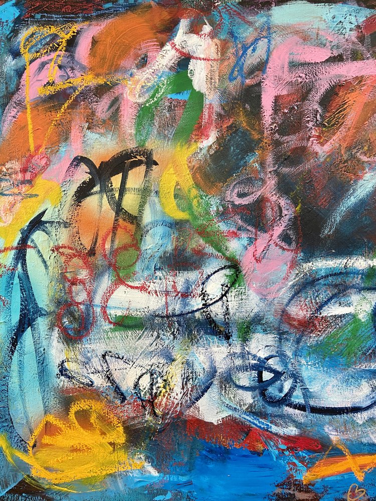 Kleurrijke abstracte energie door Irene Chua