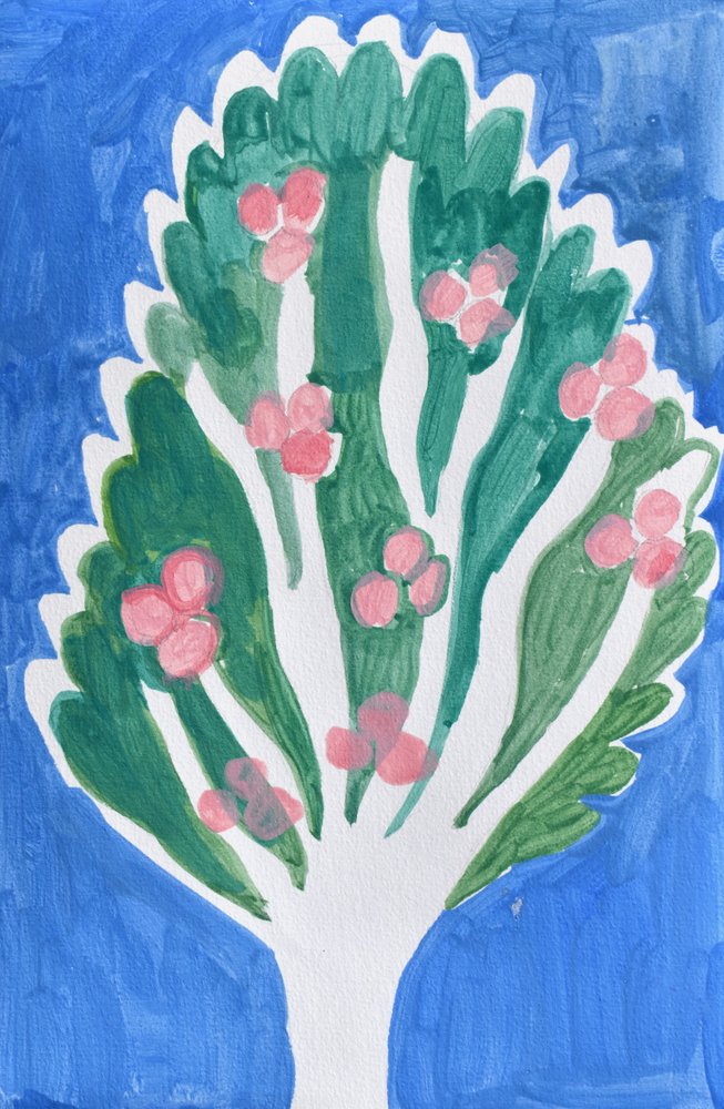 Roze bloesemboom door Iria Fernandez