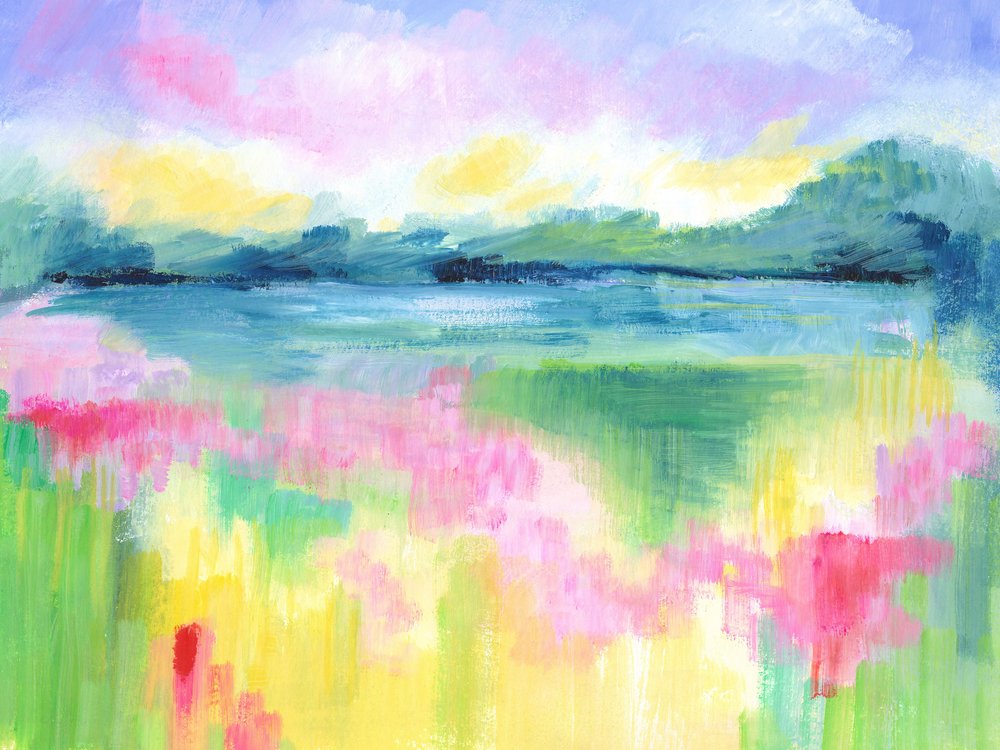 Abstract meerlandschap door Isabelle Brent