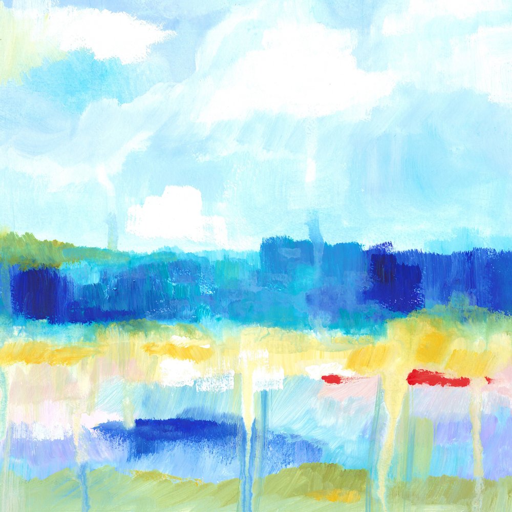 Abstract landschap 02 door Isabelle Brent