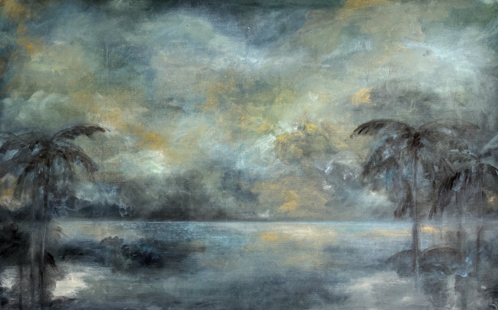 Stemmige tropische reflecties door JMF FINE ART