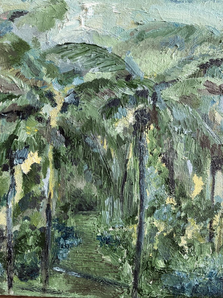 Kronkelend groen pad door JMF FINE ART
