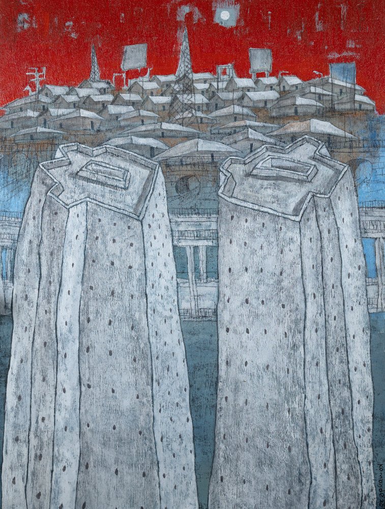 Twin Robes Red Sky door James Kamande