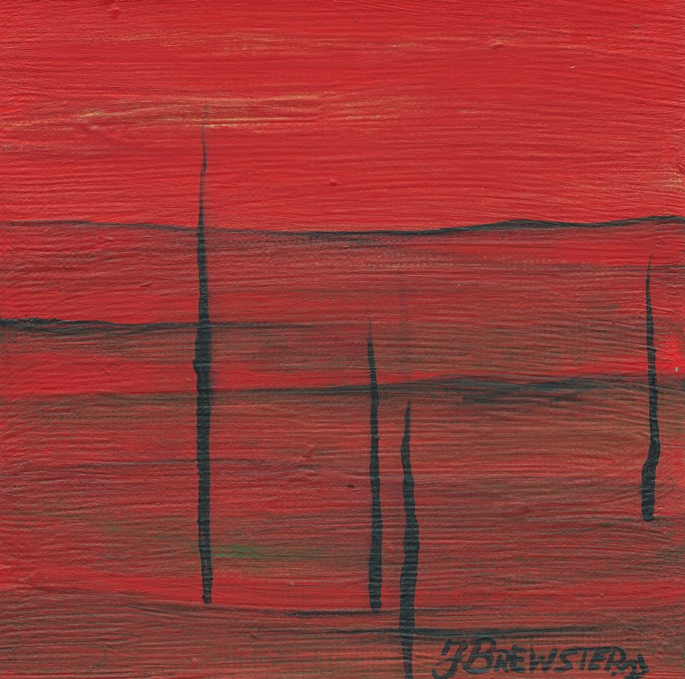 Abstract: Rood landschap door Janine Brewster
