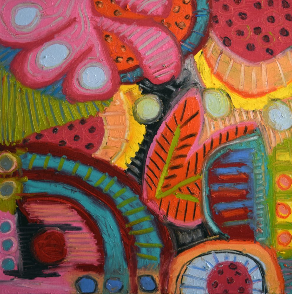 Levendige abstracte vormen door Jeff Ferst