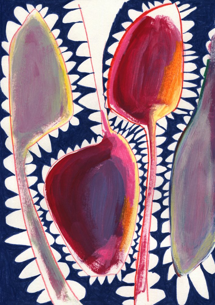 Levendige abstracte vormen door Jenja Braun