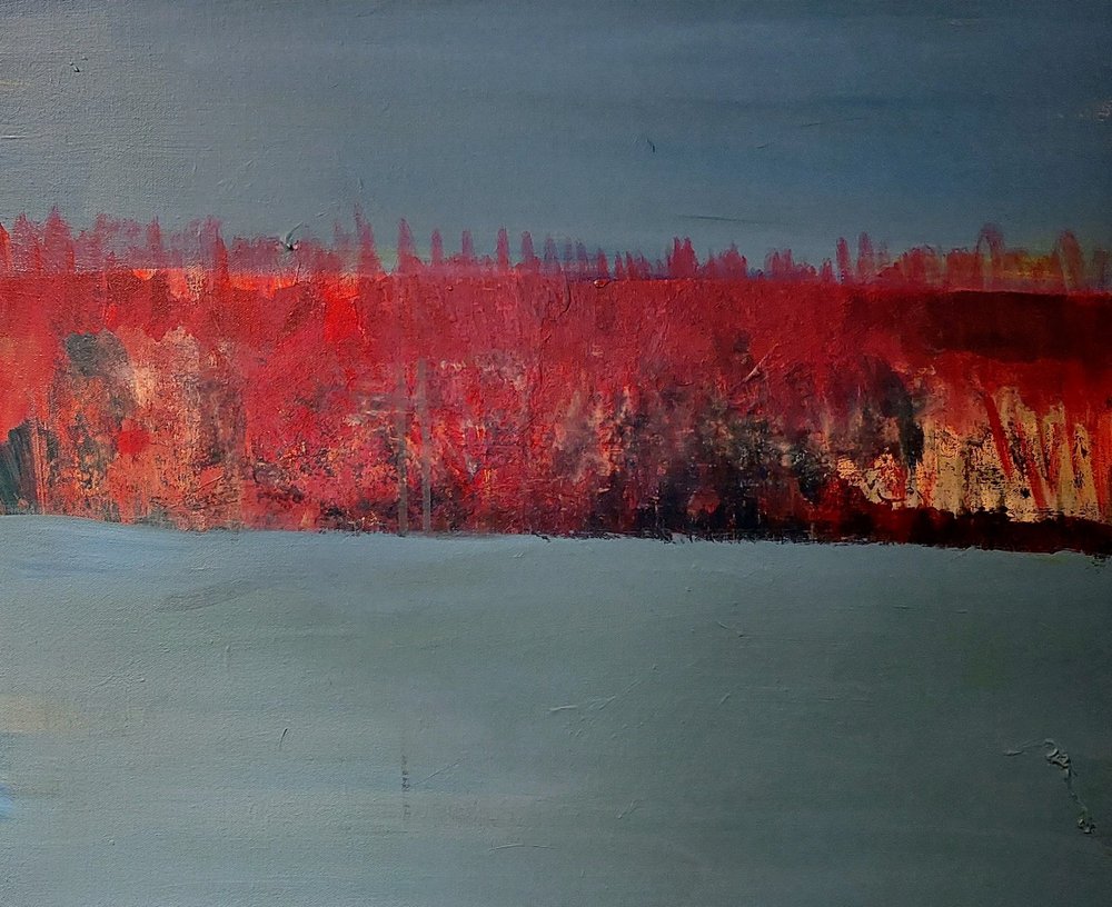Vurige abstracte horizon door Joackim Schou Dahle