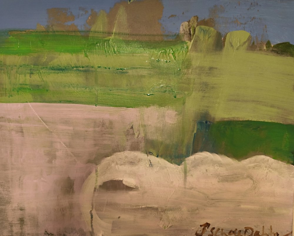 Zachtgroene horizon door Joackim Schou Dahle