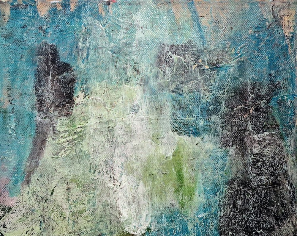 Blauwgroen met structuur door Joackim Schou Dahle