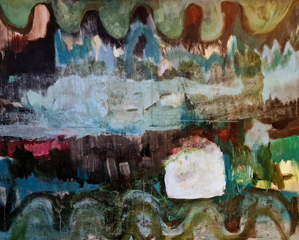 Levendig abstract landschap door Joackim Schou Dahle