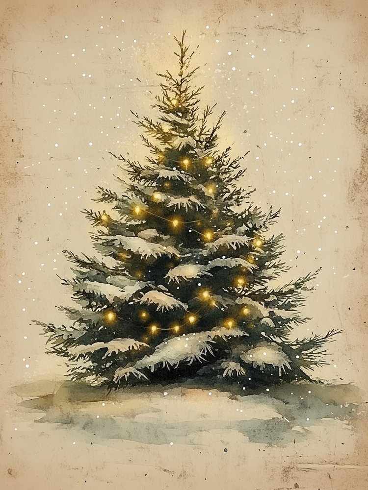 Besneeuwde kerstboom door Jolly and Dash