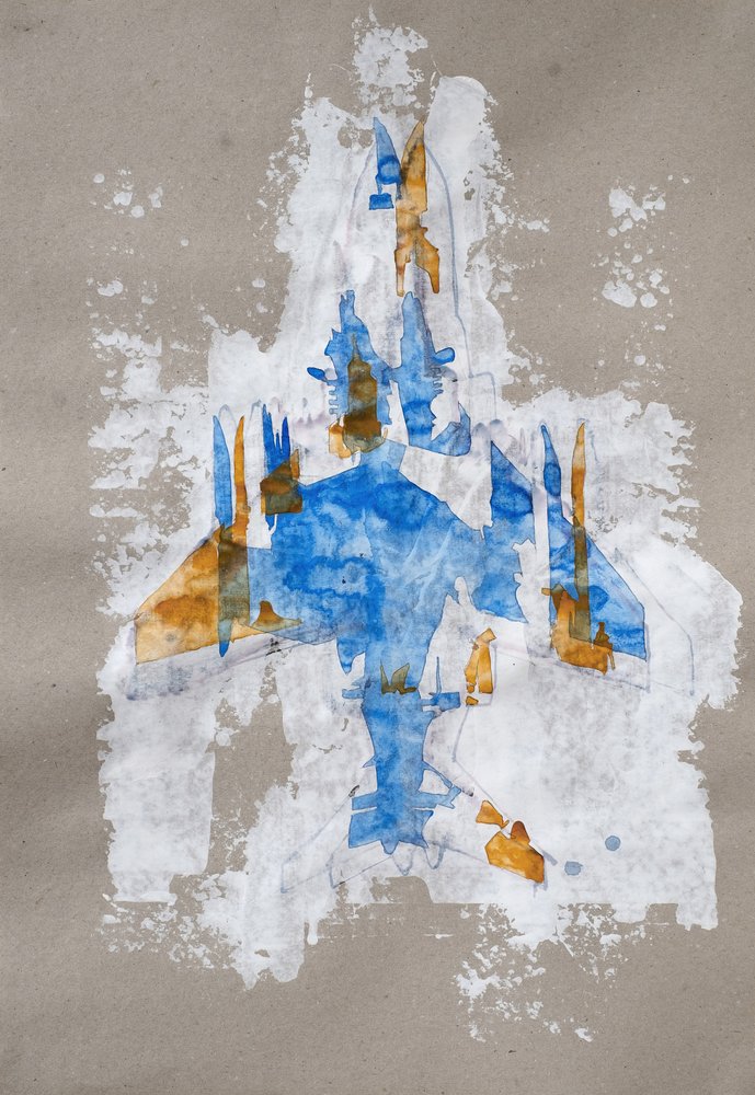 Abstracte straaljager door Joshua Hoskins
