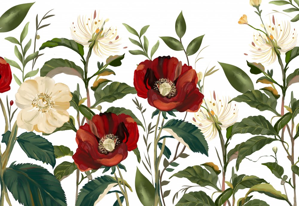 Elegante botanische bloemen door Josie George